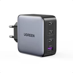 UGREEN Nexode 100W GaN USB-C 4-port lader, for MacBook Pro/Air, iPad Pro, iPhone 17/16/15-serien, Galaxy S25/S24, Pixel 10/9, Steam Deck, Pixelbook