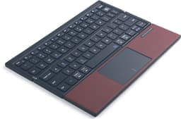 NÖRDIC sammenleggbart Bluetooth-tastatur med touchpad for iOS, Android, Windows, laptop, PC, nettbrett og smarttelefon, US-layout