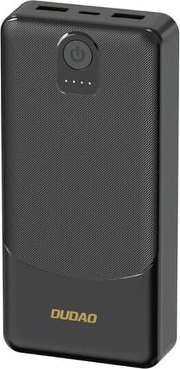 Dudao Powerbank 10000 mAh 2,4A med 2 × USB-A – Sort