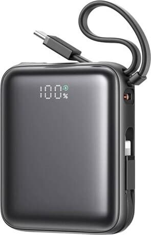 Joyroom JR-PBF27 powerbank 10 000 mAh med dubbelkabel och 22,5 W snabbladdning