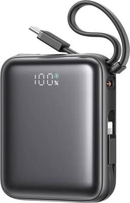 Joyroom JR-PBF27 powerbank 10 000 mAh med dubbelkabel och 22,5 W snabbladdning
