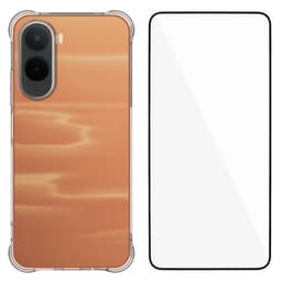 WANLONFENG Mobildeksel med herdet glass for Xiaomi Redmi A7 Pro 4G