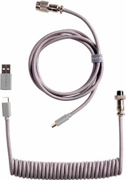 Keychron Coiled Aviator Straight 8K USB-kabel (grå)