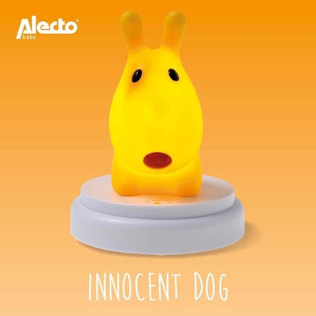 Alecto LED natlys hund gul