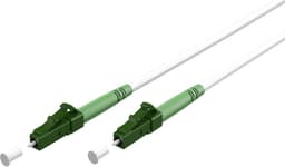 Goobay Fiberoptisk kabel (FTTH), Singlemode (OS2) Hvit, hvit (Simplex), 15 m plugg LC-APC (8°) > plugg LC-APC (8°), halogenfri kabelmantel (LSZH)