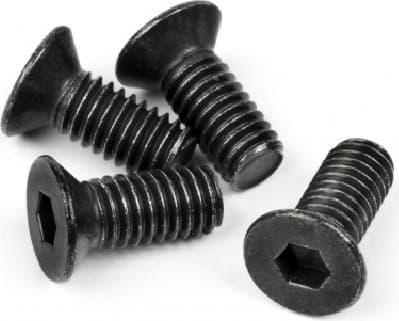 HPI Flat Head Screw M4X10Mm (Hex Socket/Thin Type/4Pc)