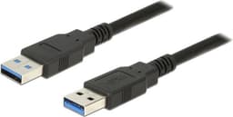 Delock Kabel USB 3.0 Typ-A Stecker > USB 3.0 Typ-A Stecker 1,0 m schwa