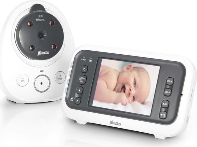 Alecto Video-babyalarm med 2,8"" farvedisplay Hvid/Antracit