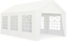 Juhlateltta 3 x 6 m STRONG – galvanoitu teräsrunko, PE 180 g/m²