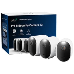 Arlo Pro 6 sikkerhedskamera (3 stk., hvid)
