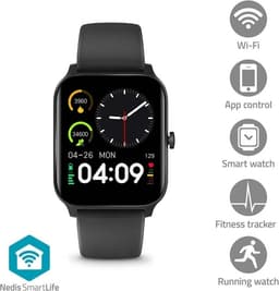 Nedis SmartLife Kello | 1.69 "" | LCD | IP68 | Maksimi käyttöaika: 240 tuntia | Android™ / IOS | Musta