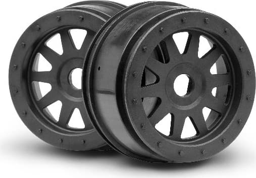 HPI Tr-10 Glue-Lock Wheel Gunmetal (120X60Mm/2Pcs)