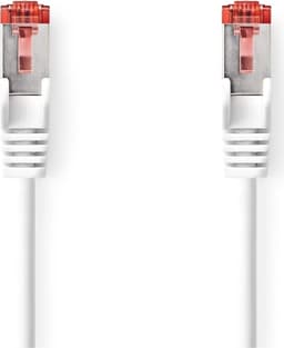 Nedis CAT6a netværkskabel | S/FTP | RJ45 Han | RJ45 Han | 2.00 m | Snagless | Runde | LSZH | Hvid | Box