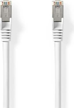 Nedis Cat 8.1 netværkskabel | S/FTP | RJ45 Han | RJ45 Han | 2.00 m | Runde | LSZH | Hvid | Label