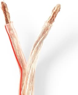 Nedis Højtaler Kabel | 2 x 6.00 mm² | CCA | 100 m | Runde | PVC | Gennemsigtig | Folie