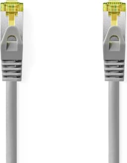 Nedis Cat 8.1 netværkskabel | S/FTP | RJ45 Han | RJ45 Han | 2.00 m | Runde | LSZH | Grå | Label