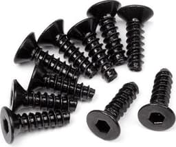 HPI Tp. Flat Head Screw M3X10Mm (Hex Socket/10Pcs)