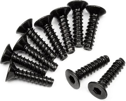 Tp. Flat Head Screw M3X12Mm (Hex Socket/10Pcs)