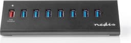 Nedis USB-hub | USB Micro-B Female | USB-A Female | 8-Port port(s) | QC3.0 / USB 3.2 Gen 1 | Nettstrøm drevet / USB-Strøm | 5 Gbps | 8x USB