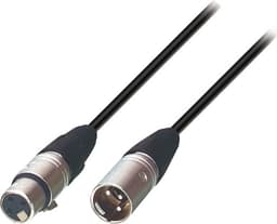 Tasker Højttalerkabel XLR 3-Pin Han - XLR 3-Pin Hun 3.00 m Sort