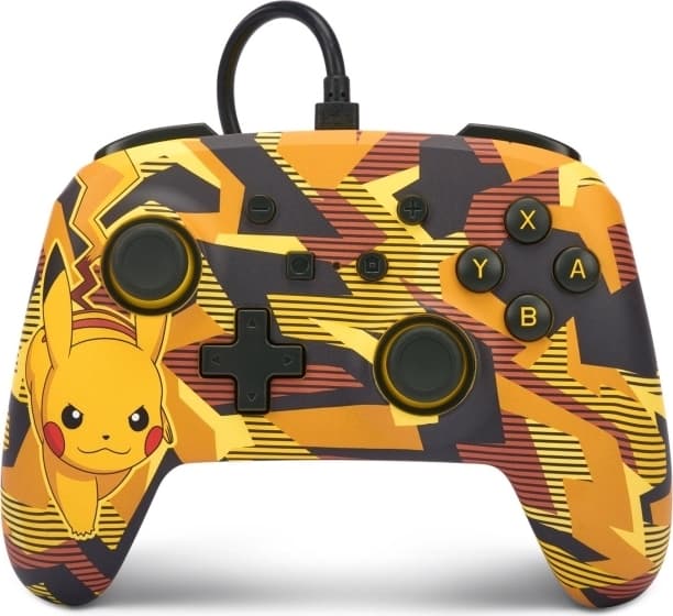 PowerA Enhanced Wired Controller - Nintendo Switch - Camo Storm Pikachu