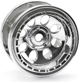 Rock 8 Bead Lock Wheel Chrome (55X36Mm/2Pcs)