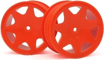 HPI Ultra 7 Wheels Orange 30Mm (2Pcs