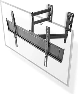 Nedis Full Motion TV Veggfeste | 32 - 70 "" | Maximum skjerm vekt: 40 kg | Tiltbar | Roterbar | Minimum vegg avstand: 80 mm | Maksimum vegg avstand: 520 mm | 3 Pivotpunkt(er) | Stål | Sort