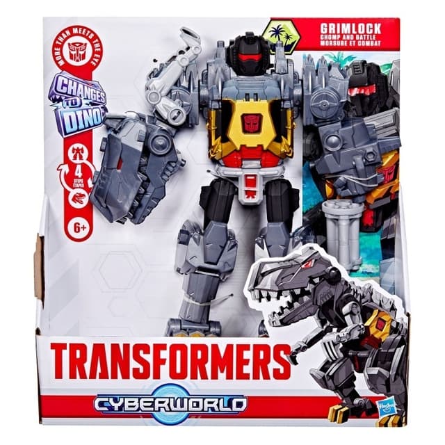 Transformers Cyberworld Grimlock Chomp & Battle 9 Inch Action Figure