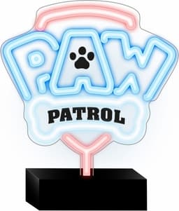 Paw Patrol OW-120146 Bordslampa med Neon LED, Logo
