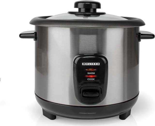 MELISSA Riskoger | 1,0 l | 400 W | Non stick-belægning | Aftagelig skål | Dampkurv | Hold-varm-funktion | Automatisk slukning