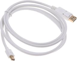 NORDIQZENZ Displayport till Mini Displayport kabel, Vit, 2m