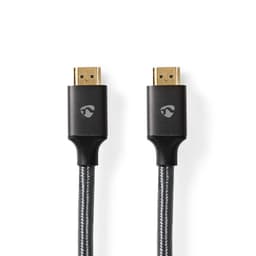 Nedis Ultra High Speed ​​HDMI ™ kabel | HDMI™ Stik | HDMI™ Stik | 8K@60Hz | 48 Gbps | 3.00 m | Runde | 6.7 mm | Gun Metal Grå | Cover Window Box
