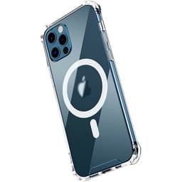 Gennemsigtigt etui med magnetisk opladningsstøtte, iPhone 15 Plus