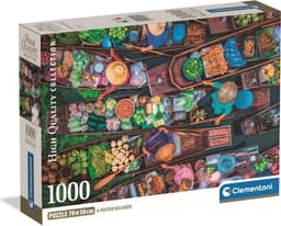Clementoni Pussel 1000 Pcs CB High Quality Collection Thai Floating Market