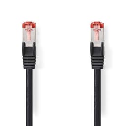 Nedis Kat 6 kabel | RJ45 Han | RJ45 Han | S/FTP | 2.00 m | Runde | LSZH | Sort | Label