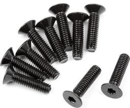 HPI Flat Head Screw M2.5X10Mm (Hex Socket/10Pcs)