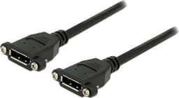DeLOCK DisplayPort adapter, 0.25m, 20pin fe-fe, DP 1.1, 4-40 UNC