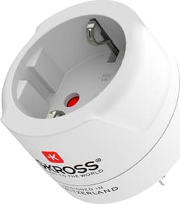 SKROSS Reseadapter Europa till USA m.fl. Jordad
