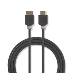 Nedis High Speed ​​HDMI ™ kabel med Ethernet | HDMI ™ -kontakt | HDMI ™ -kontakt | 4K@60Hz | ARC | 18 Gbps | 0.50 m | Rund | PVC | Antrasitt | Boks