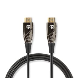 Nedis Aktiv Optisk High Speed ​​HDMI-kabel med Ethernet | HDMI™ Stik | HDMI™ Stik | 4K@60Hz | 18 Gbps | 10.0 m | Runde | PVC | Sort | Gaveæske