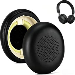 Øreputer kompatible med Jabra Elite 45H/Jabra Evolve2 65 Svart Black  Jabra Elite 45H / Jabra Evolve2 65