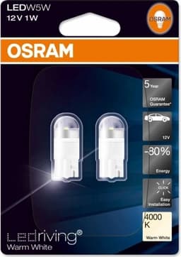 Osram LEDriving W5W Warm White 4000K 2-Pak