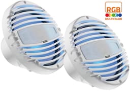 Hertz marine coax højttaler m/RGB lys 200mm/8"" - hvid