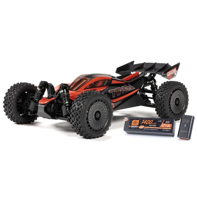 ARRMA Typhon Grom 223S BLX 4WD Rød/Sort - RTR