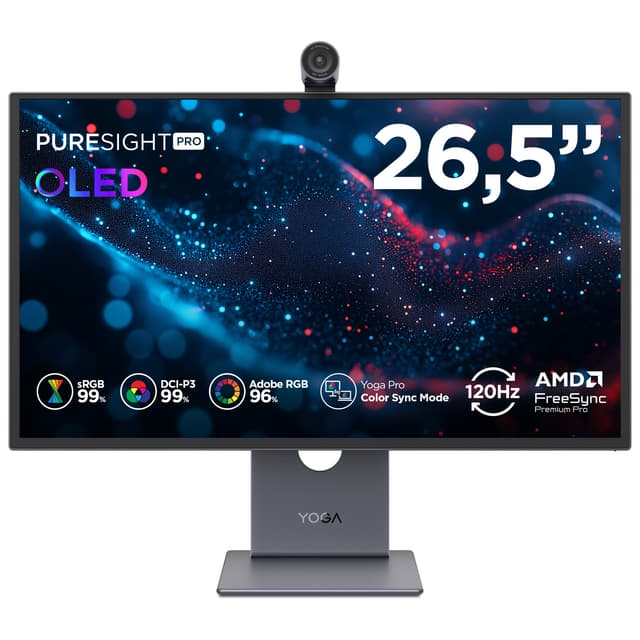 Lenovo Yoga Pro 27UD-10 27" 4K/QD-OLED/120Hz/0,03ms/140W bildskärm