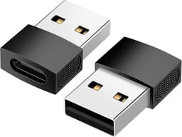 NÖRDIC USB c til OTG USB en mini adapter metall svart