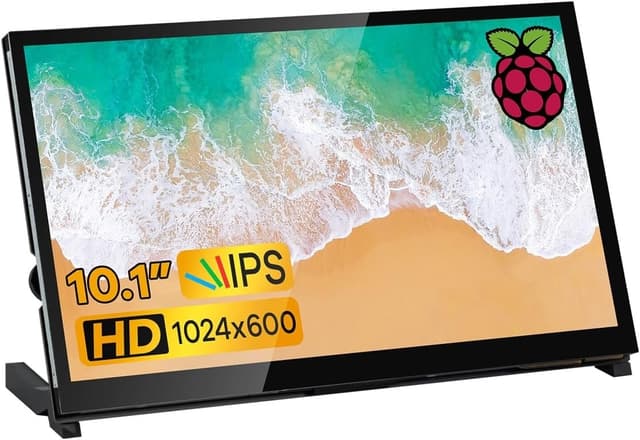NÖRDIC 10,1"" Pekskärm, 1024x600 IPS LCD-panel med kapacitiv touch, HDMI-skärm för Raspberry Pi