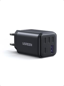 UGREEN 5-ports 45W USB-C hurtiglader med GaN, PD/PPS/QC og 4 USB-C-porter for iPhone 17/16/15, Galaxy S26/S25/S24/S23, iPad, MacBook Neo/Air