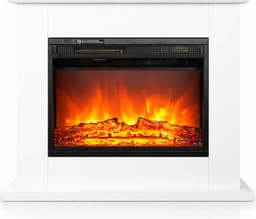 Sähkötakka Como 750/1500W – 87,5 x 26 x 82,83 cm, LED-liekki, valkoinen